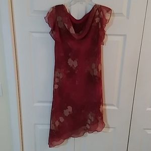 Beautiful High-Low Floral Dress Size 8